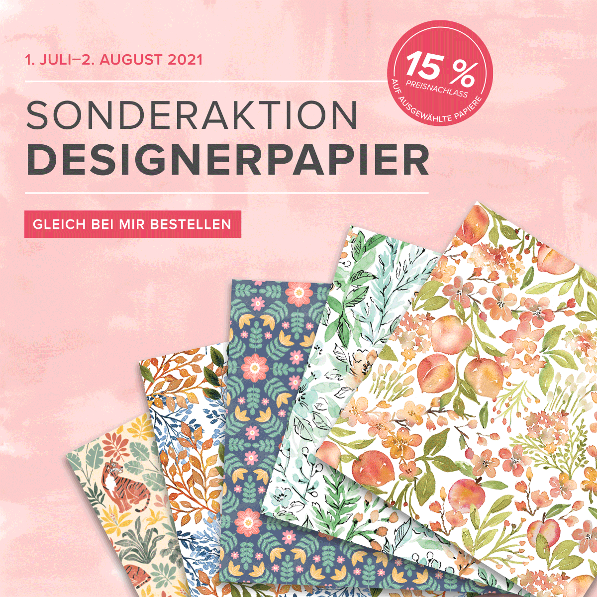 You are currently viewing Sonderaktion Designerpapier, zugreifen und sparen