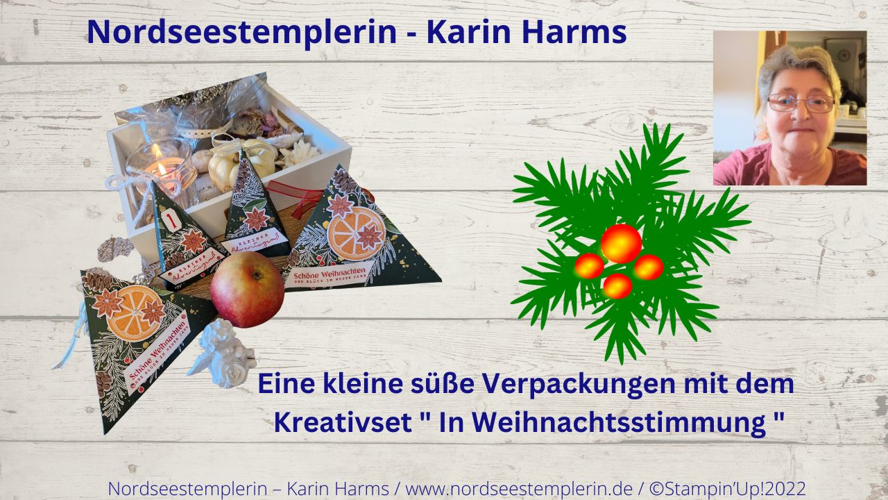 Read more about the article Dreiecks – Verpackungen mit dem Kreativset „In Weihnachtsstimmung“ – Stampin’Up!