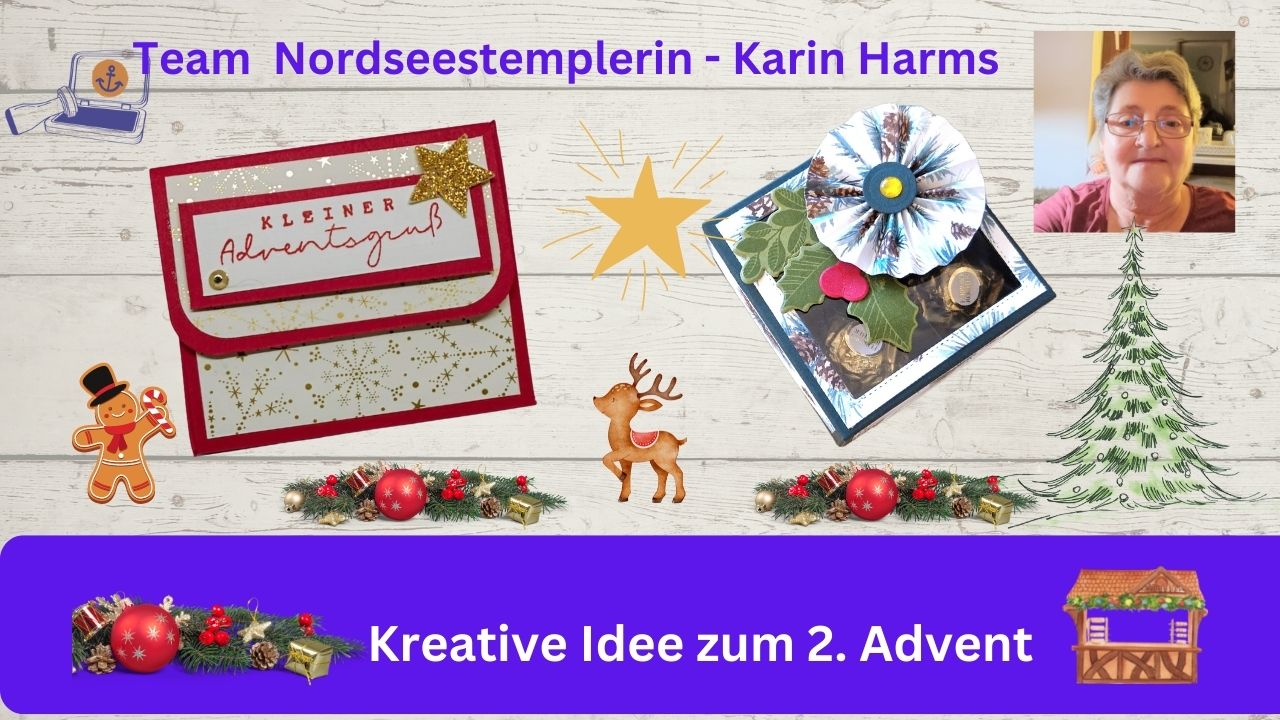 Read more about the article Kreative Ideen vom Team der Nordseestemplerin zum 2. Advent – Stampin’Up!