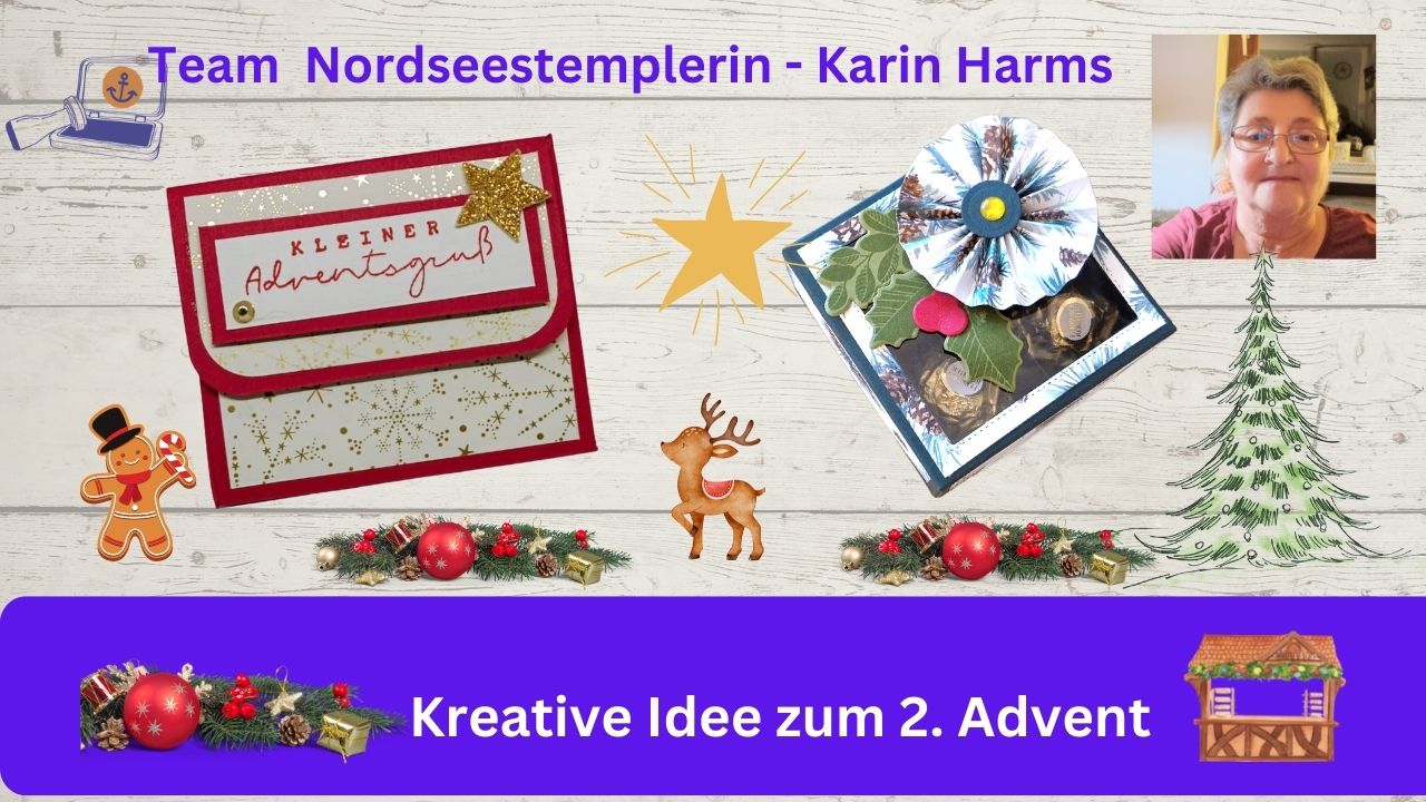 You are currently viewing Kreative Ideen vom Team der Nordseestemplerin zum 2. Advent – Stampin’Up!