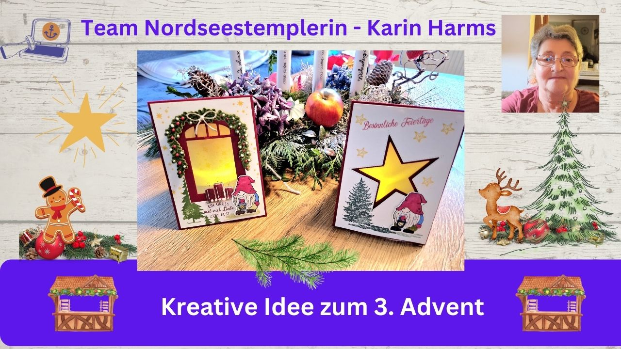 You are currently viewing Kreative Ideen vom Team der Nordseestemplerin zum 3. Advent – Stampin’Up!