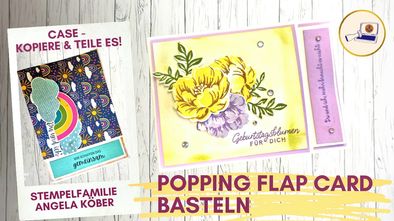 You are currently viewing Anleitung – Popping Flap Card zum Geburtstag – Stampin’Up! – Two- Tone Floral