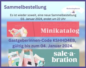 Mehr über den Artikel erfahren Sammelbestellung für den Januar 2024!