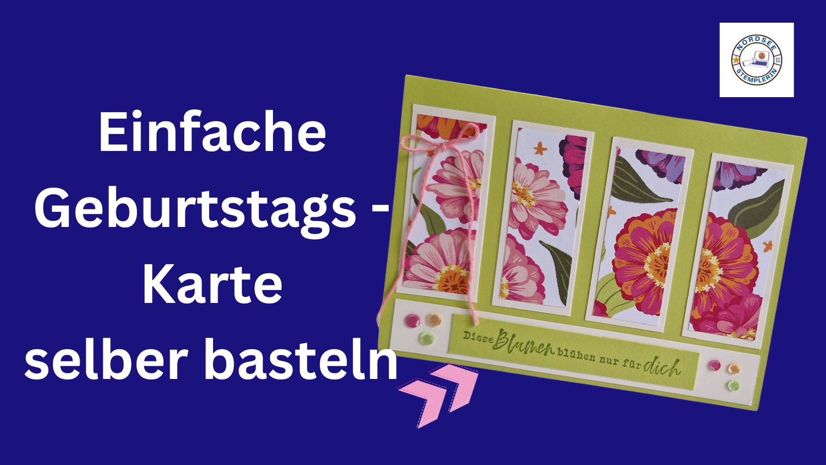 Du betrachtest gerade Einfache Geburtstagskarte selber basteln!